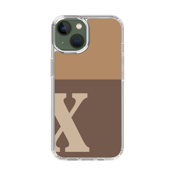 Slim Protection Case［ Original - initial two tone - X brown ］