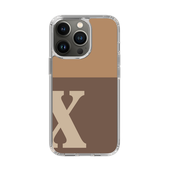 Slim Protection Case［ Original - initial two tone - X brown ］