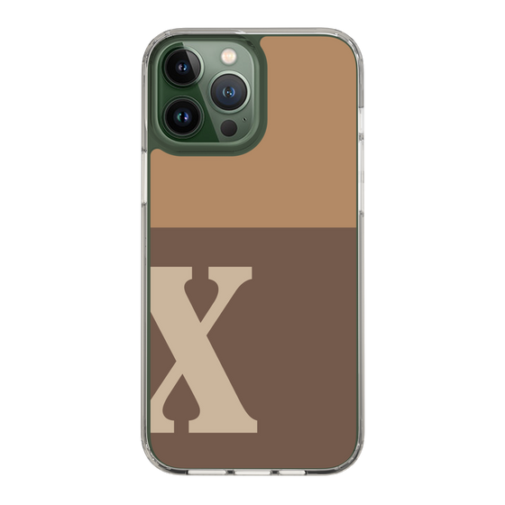 Slim Protection Case［ Original - initial two tone - X brown ］
