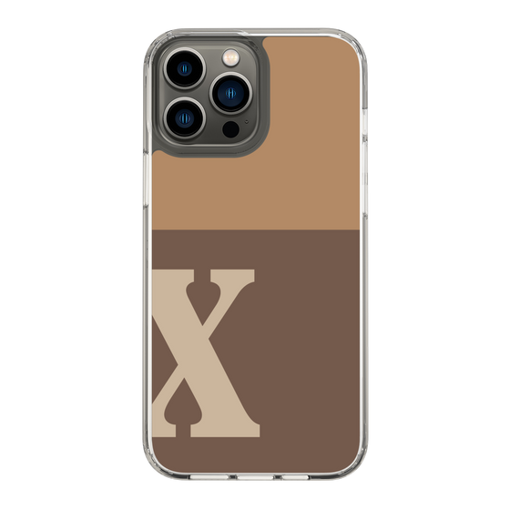 Slim Protection Case［ Original - initial two tone - X brown ］
