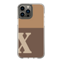 Slim Protection Case［ Original - initial two tone - X brown ］
