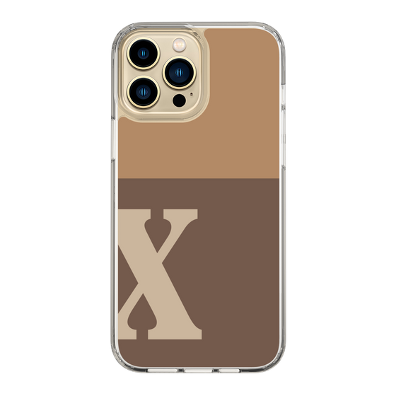 Slim Protection Case［ Original - initial two tone - X brown ］