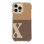 Slim Protection Case［ Original - initial two tone - X brown ］