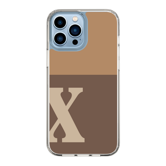 Slim Protection Case［ Original - initial two tone - X brown ］