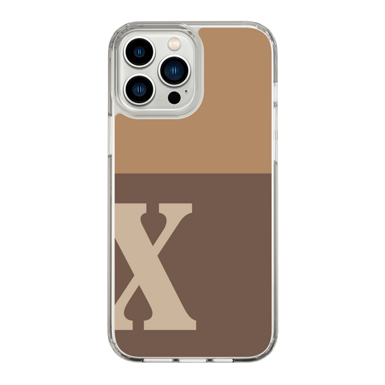 Slim Protection Case［ Original - initial two tone - X brown ］
