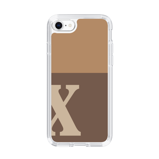 Slim Protection Case［ Original - initial two tone - X brown ］