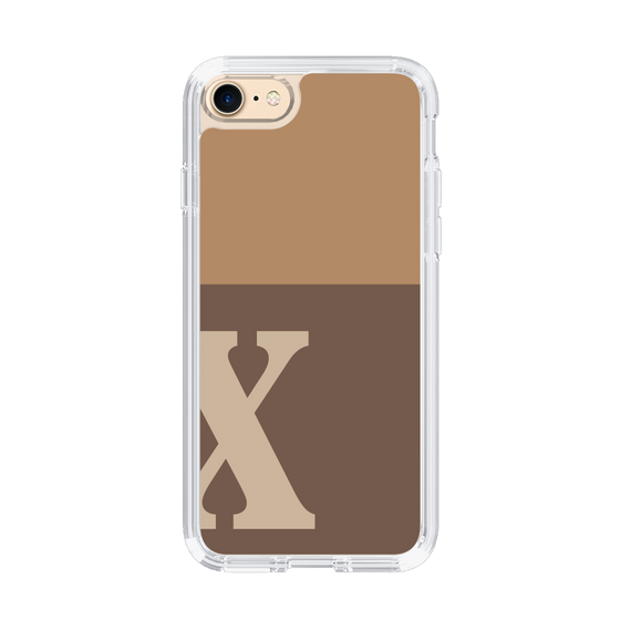 Slim Protection Case［ Original - initial two tone - X brown ］