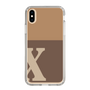 Slim Protection Case［ Original - initial two tone - X brown ］