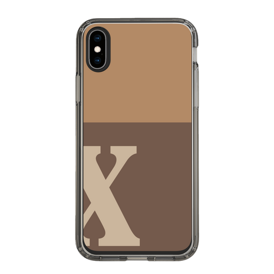 Slim Protection Case［ Original - initial two tone - X brown ］