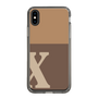 Slim Protection Case［ Original - initial two tone - X brown ］