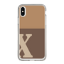 Slim Protection Case［ Original - initial two tone - X brown ］