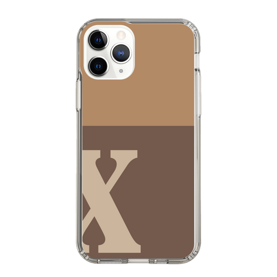 Slim Protection Case［ Original - initial two tone - X brown ］