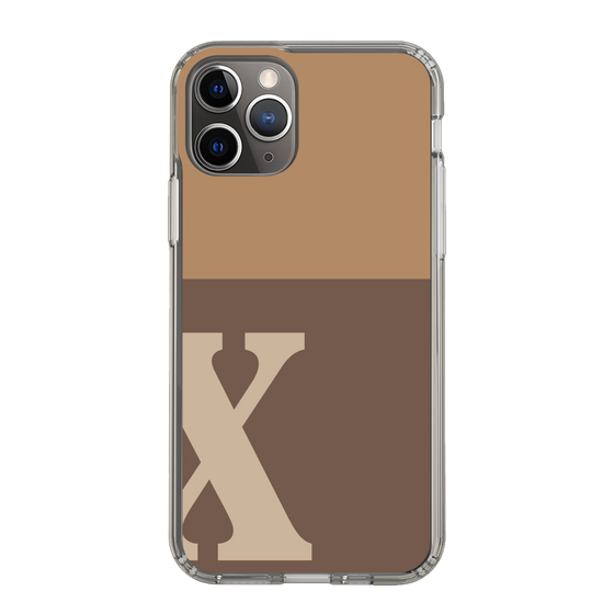 Slim Protection Case［ Original - initial two tone - X brown ］