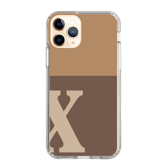 Slim Protection Case［ Original - initial two tone - X brown ］