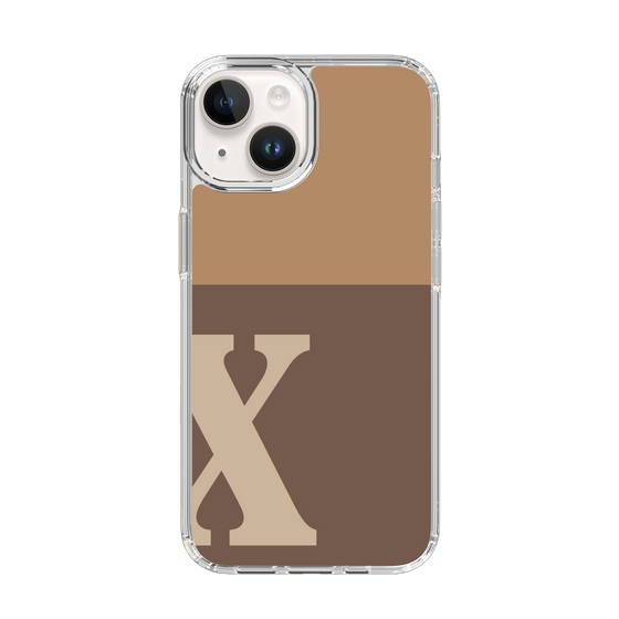 Slim Protection Case［ Original - initial two tone - X brown ］