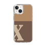 Slim Protection Case［ Original - initial two tone - X brown ］
