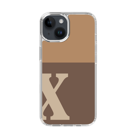 Slim Protection Case［ Original - initial two tone - X brown ］