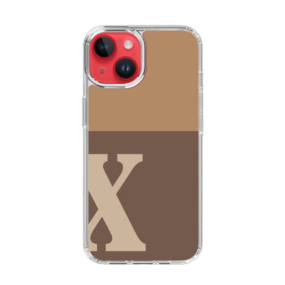 Slim Protection Case［ Original - initial two tone - X brown ］