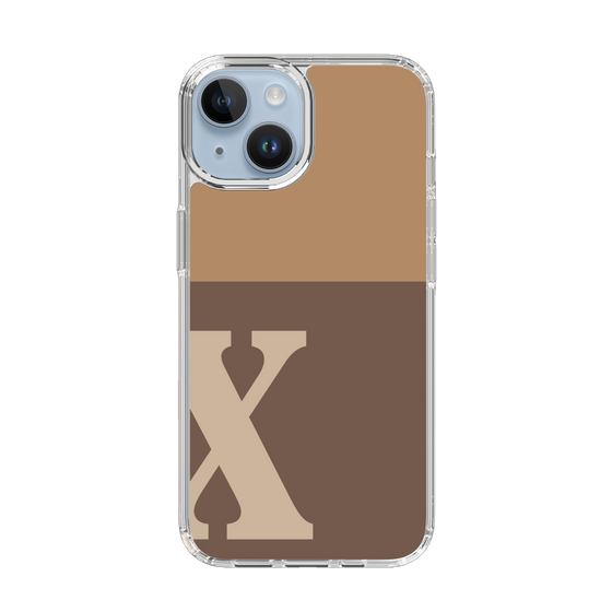 Slim Protection Case［ Original - initial two tone - X brown ］
