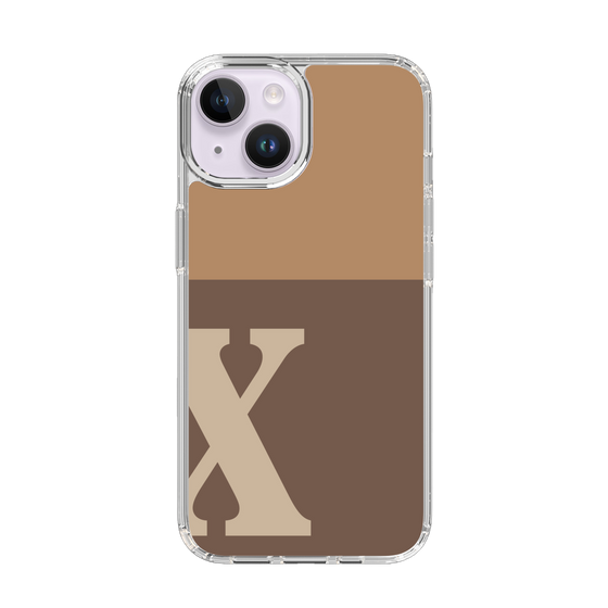 Slim Protection Case［ Original - initial two tone - X brown ］