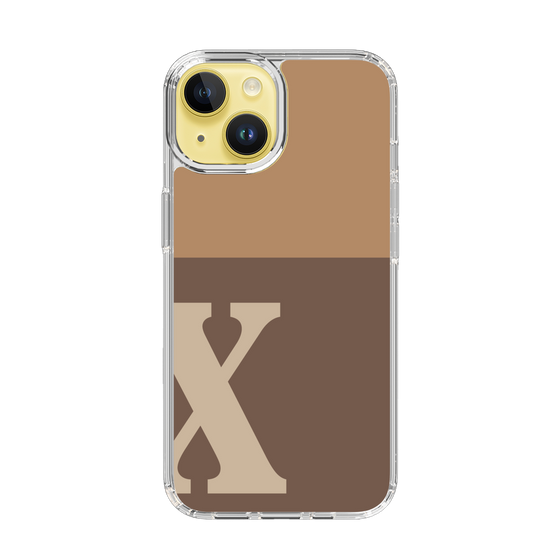 Slim Protection Case［ Original - initial two tone - X brown ］