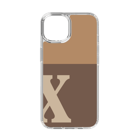 Slim Protection Case［ Original - initial two tone - X brown ］