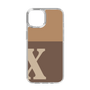 Slim Protection Case［ Original - initial two tone - X brown ］
