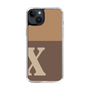 Slim Protection Case［ Original - initial two tone - X brown ］