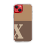 Slim Protection Case［ Original - initial two tone - X brown ］