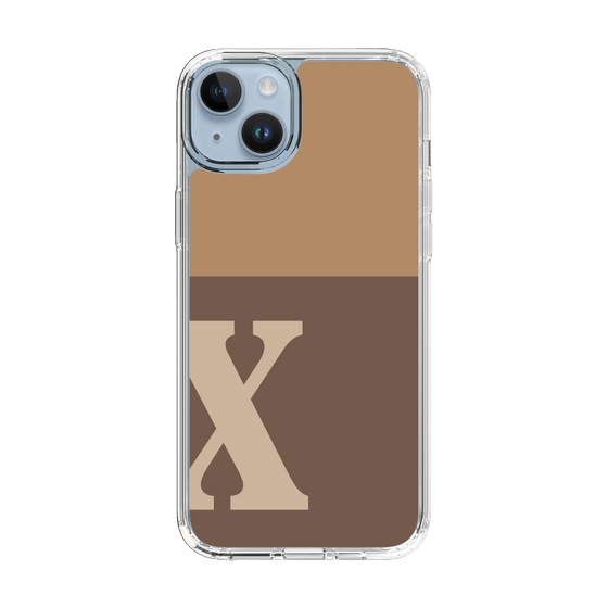 Slim Protection Case［ Original - initial two tone - X brown ］