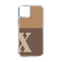 Slim Protection Case［ Original - initial two tone - X brown ］
