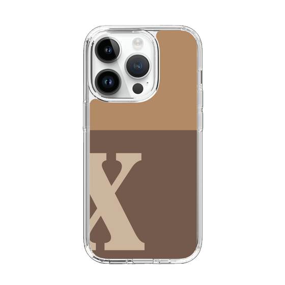 Slim Protection Case［ Original - initial two tone - X brown ］
