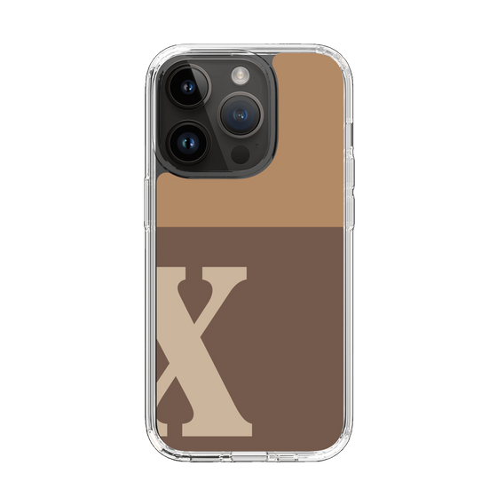 Slim Protection Case［ Original - initial two tone - X brown ］
