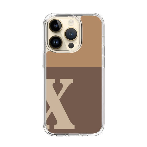 Slim Protection Case［ Original - initial two tone - X brown ］