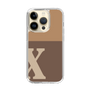 Slim Protection Case［ Original - initial two tone - X brown ］