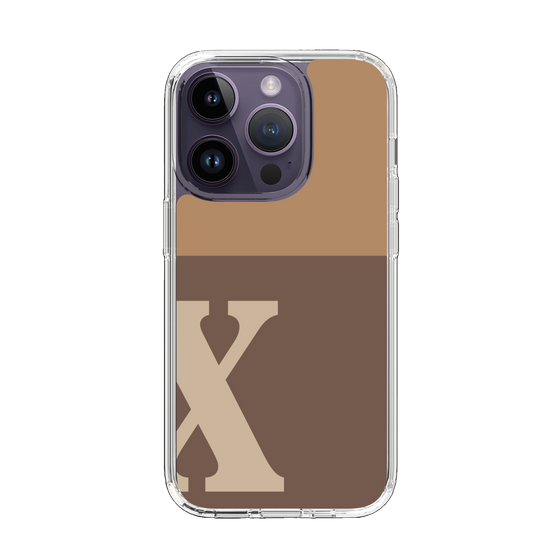 Slim Protection Case［ Original - initial two tone - X brown ］
