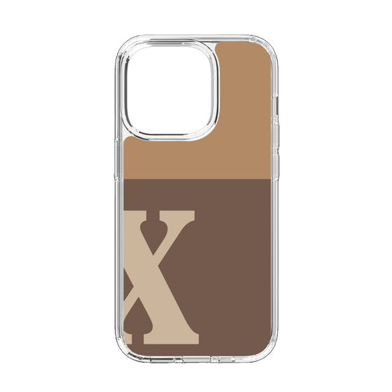 Slim Protection Case［ Original - initial two tone - X brown ］