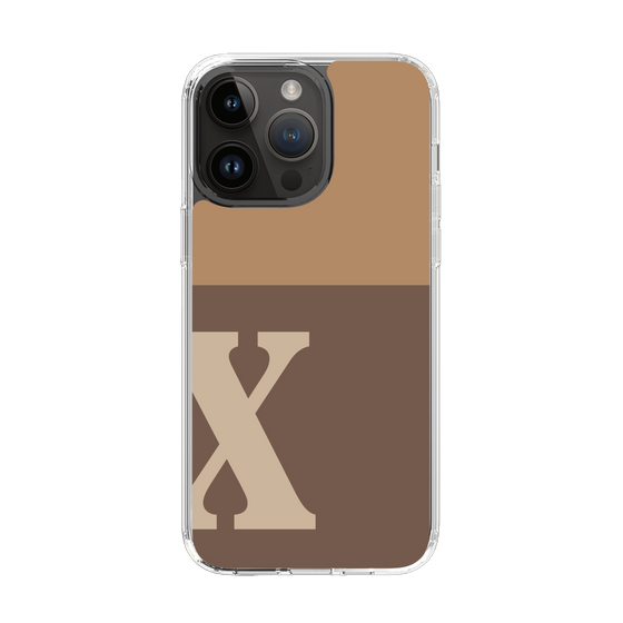 Slim Protection Case［ Original - initial two tone - X brown ］
