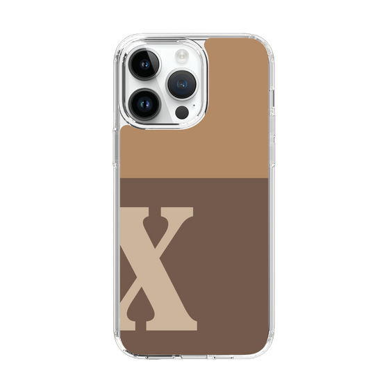 Slim Protection Case［ Original - initial two tone - X brown ］