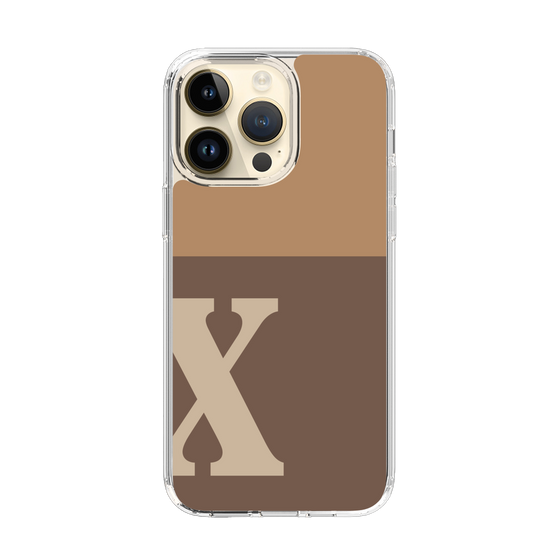 Slim Protection Case［ Original - initial two tone - X brown ］