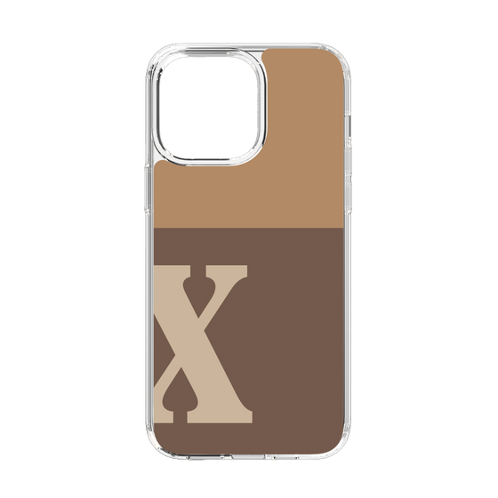 Slim Protection Case［ Original - initial two tone - X brown ］