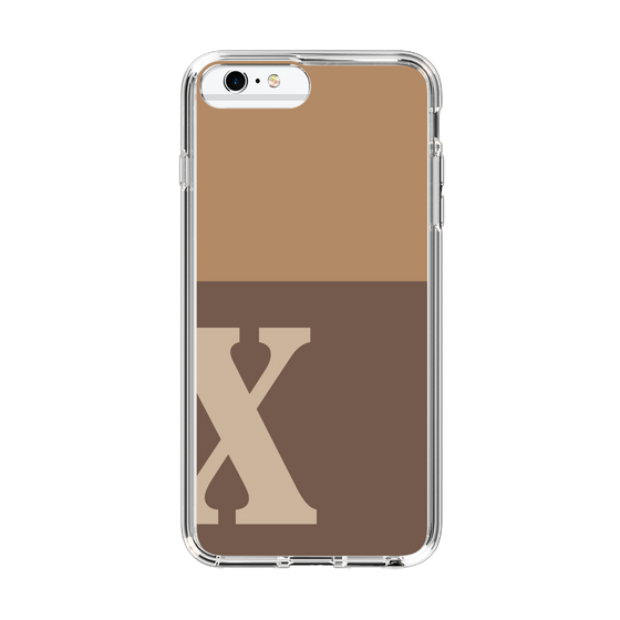 Slim Protection Case［ Original - initial two tone - X brown ］