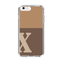 Slim Protection Case［ Original - initial two tone - X brown ］