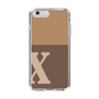Slim Protection Case［ Original - initial two tone - X brown ］