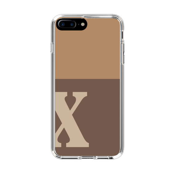 Slim Protection Case［ Original - initial two tone - X brown ］