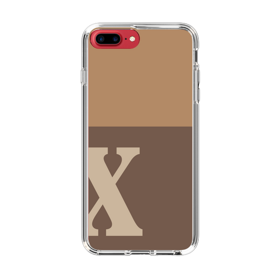 Slim Protection Case［ Original - initial two tone - X brown ］