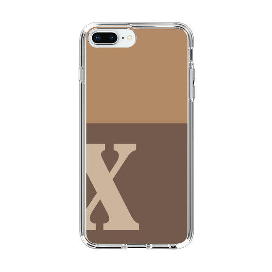 Slim Protection Case［ Original - initial two tone - X brown ］