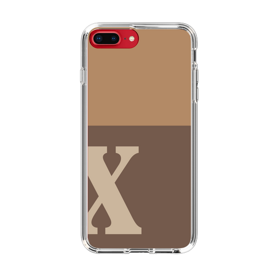 Slim Protection Case［ Original - initial two tone - X brown ］