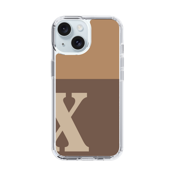 Slim Protection Case［ Original - initial two tone - X brown ］