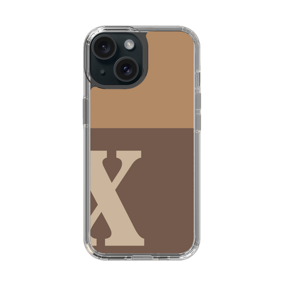 Slim Protection Case［ Original - initial two tone - X brown ］